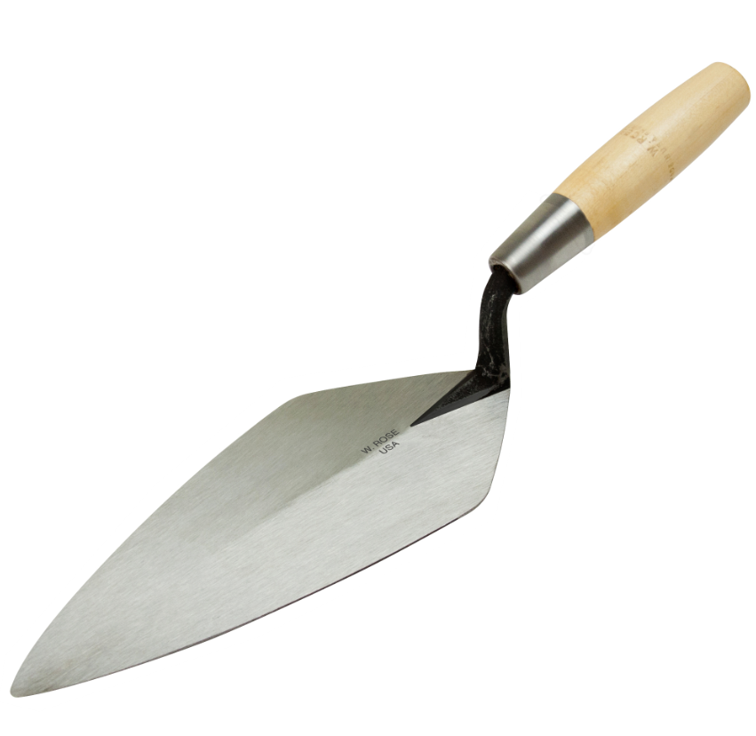 HB8M 10 NARROW LONDON ROSE TROWEL W WOOD HANDLE BACTOOLSALES