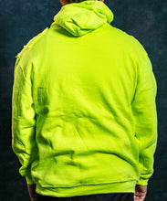 Load image into Gallery viewer, AO5 - HOODED SWEATSHIRT WITH IUBAC LOGO - SAFETY GREEN