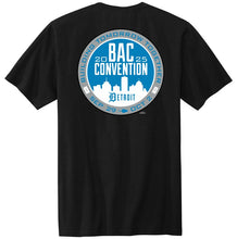 Load image into Gallery viewer, BCT1 - COMMEMORATIVE 2025 IUBAC COVENTION T-SHIRT (BLACK)
