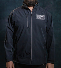 Load image into Gallery viewer, BJ1- 3-LAYER SOFT SHELL JACKET w/ BAC LOGO (BLACK)