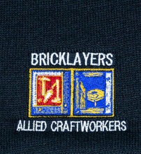 Load image into Gallery viewer, KC1 - BLACK KNIT CAP W/ EMBROIDERED BAC LOGO