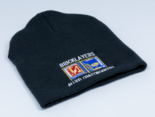 Load image into Gallery viewer, KC1 - BLACK KNIT CAP W/ EMBROIDERED BAC LOGO