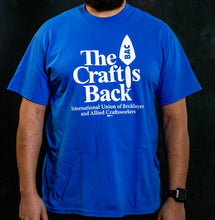 Load image into Gallery viewer, CB1 - CRAFT IS BACK T-SHIRT - ROYAL BLUE