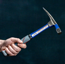 Load image into Gallery viewer, HB12B- 18 OZ. BRICK HAMMER W/ SOLID STEEL HANDLE AND NEOPRENE GRIP