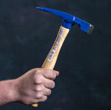 Load image into Gallery viewer, HB12C - 16 OZ. CARBIDE COATED EDGED BRICK HAMMER W/HICKORY HANDLE