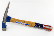 Load image into Gallery viewer, HB12E - 24 OZ. CARBIDE COATED EDGED BRICK HAMMER W/ HICKORY HANDLE