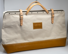 Load image into Gallery viewer, HB13 - 24" x 16" TOOL BAG W/ DEEP LEATHER BOTTOM AND INSIDE POCKET