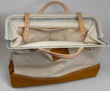 Load image into Gallery viewer, HB13A - 18" X 16" TOOL BAG W/ DEEP LEATHER BOTTOM AND INSIDE POCKET