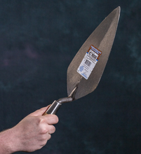 Load image into Gallery viewer, HB8 - 12" NARROW LONDON ROSE TROWEL W/ WOOD HANDLE