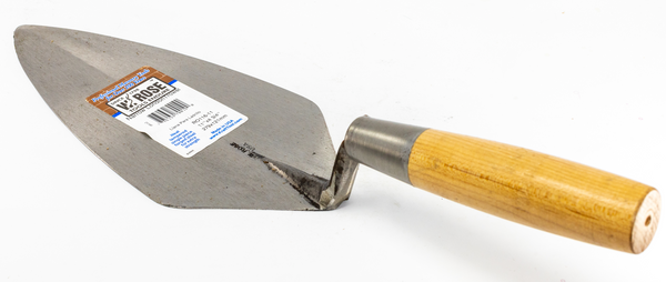 HB8AA - 11" NARROW LONDON ROSE TROWEL W/ WOOD HANDLE