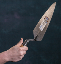 Load image into Gallery viewer, HB8E - 11" PHILADELPHIA ROSE TROWEL W/ WOOD HANDLE