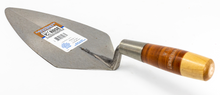 Load image into Gallery viewer, HB8F - 11" NARROW LONDON ROSE TROWEL W/ LEATHER HANDLE