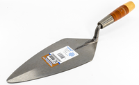 HB8F - 11" NARROW LONDON ROSE TROWEL W/ LEATHER HANDLE