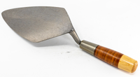 HB8F - 11" NARROW LONDON ROSE TROWEL W/ LEATHER HANDLE