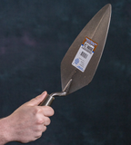 HB8F - 11" NARROW LONDON ROSE TROWEL W/ LEATHER HANDLE