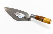 Load image into Gallery viewer, HB8Q - 12" NARROW LONDON ROSE TROWEL W/ LEATHER HANDLE