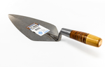 HB8Q - 12" NARROW LONDON ROSE TROWEL W/ LEATHER HANDLE