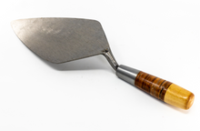 Load image into Gallery viewer, HB8Q - 12" NARROW LONDON ROSE TROWEL W/ LEATHER HANDLE