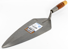 Load image into Gallery viewer, HB8R - 13" NARROW LONDON ROSE TROWEL W/ LEATHER HANDLE