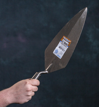 Load image into Gallery viewer, HB8R - 13" NARROW LONDON ROSE TROWEL W/ LEATHER HANDLE