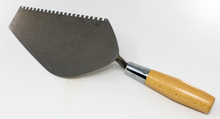 Load image into Gallery viewer, HB8ZR - RIGHT-HANDED NOTCHED BRICK TROWEL W/ WOOD HANDLE