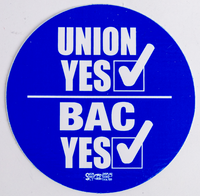 HH1 - "UNION YES" HARD HAT DECAL