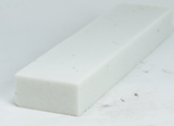 HP32 - 8" X 2" X 1" WHITE RUBBING STONE, 60 GRIT