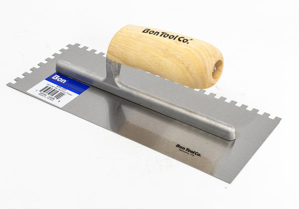 HT6 - 1/4" SQUARE NOTCH TILE TROWEL W/ STRAIGHT HANDLE