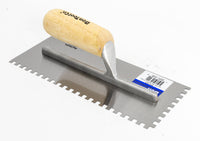 HT6 - 1/4" SQUARE NOTCH TILE TROWEL W/ STRAIGHT HANDLE