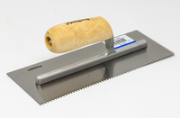 HT7 - 3/16"V NOTCH TILE TROWEL W/ STRAIGHT HANDLE