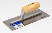 HT7 - 3/16"V NOTCH TILE TROWEL W/ STRAIGHT HANDLE