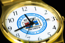 Load image into Gallery viewer, K27 - MEN'S TRADITIONAL BAC RETIRED MEMBER GOLD WATCH w/ FULL COLOR BAC LOGO