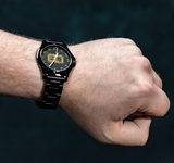 K28 - MEN'S BLACK WATCH W/ BAC LOGO AND ADJUSTABLE WRISTBAND