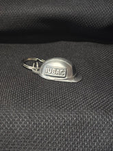 Load image into Gallery viewer, KR01- PEWTER HARD HAT KEY RING w/ IUBAC ON BOTH SIDES