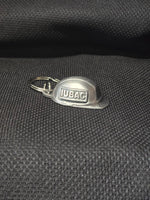 KR01- Pewter Hard Hat Key Chain Stamped w/ IUBAC on Both Sides