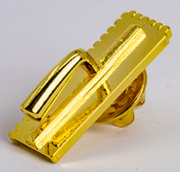L20- Gold Notched Trowel Pin