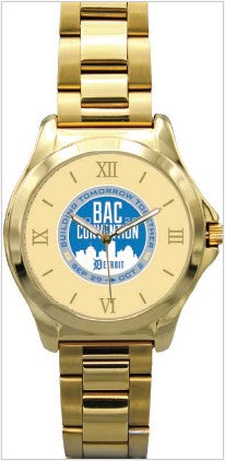 MGCW1 - Commemorative Stainless Steel Gold Men's 2025 IUBAC Convention Watch
