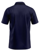 TPPN - Navy Performance Polo Shirt w/ Screened IUBAC Tablet Logo in Yellow