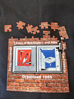 MP1 - 8" x 8" Magnetic Puzzle w/ IUBAC Tablet Logo - 64 Pieces