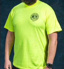 Load image into Gallery viewer, SO4 - SAFETY GREEN T-SHIRT W/ BAC LOGO