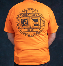 Load image into Gallery viewer, SO6 - SHORT SLEEVE SAFETY ORANGE T-SHIRT W/ BAC LOGO