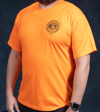 Load image into Gallery viewer, SO6 - SHORT SLEEVE SAFETY ORANGE T-SHIRT W/ BAC LOGO