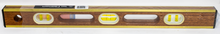 Load image into Gallery viewer, SL24 - 24" BRASS BOUND SANDS LEVEL W/ COLOR VIALS