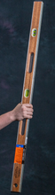 Load image into Gallery viewer, SL48 - 48" BRASS BOUND SANDS LEVEL W/ COLOR VIALS- ALSO AVAILABLE IN I-BEAM