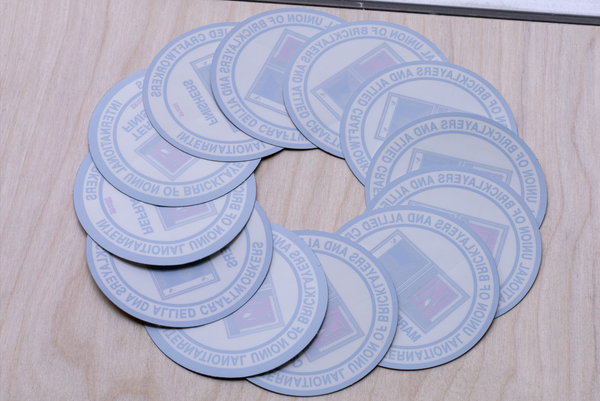 TD1 - 4"  DECAL WITH ADHESIVE ON THE FRONT- AVAILABLE IN A VARIETY OF TRADES (EACH)