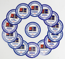 Load image into Gallery viewer, TD3 - 2 1/2" HARD HAT DECAL- AVAILABLE IN A VARIETY OF TRADES (EACH)