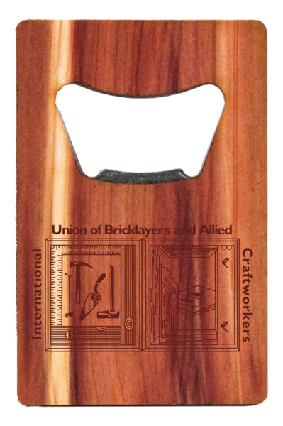 ULB1 - Credit Card Bottle Opener w/ IUBAC Tablet Logo