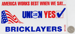 US100- "AMERICA WORKS BEST" BUMPER STICKER- AVAILABLE IN A VARIETY OF TRADES (PER 100)