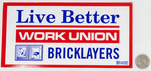 US1- AMERICA WORKS BEST BUMPER STICKER- AVAILABLE IN A VARIETY OF TR –  BACTOOLSALES