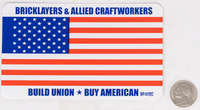 US6 - FLAG HARD HAT STICKER